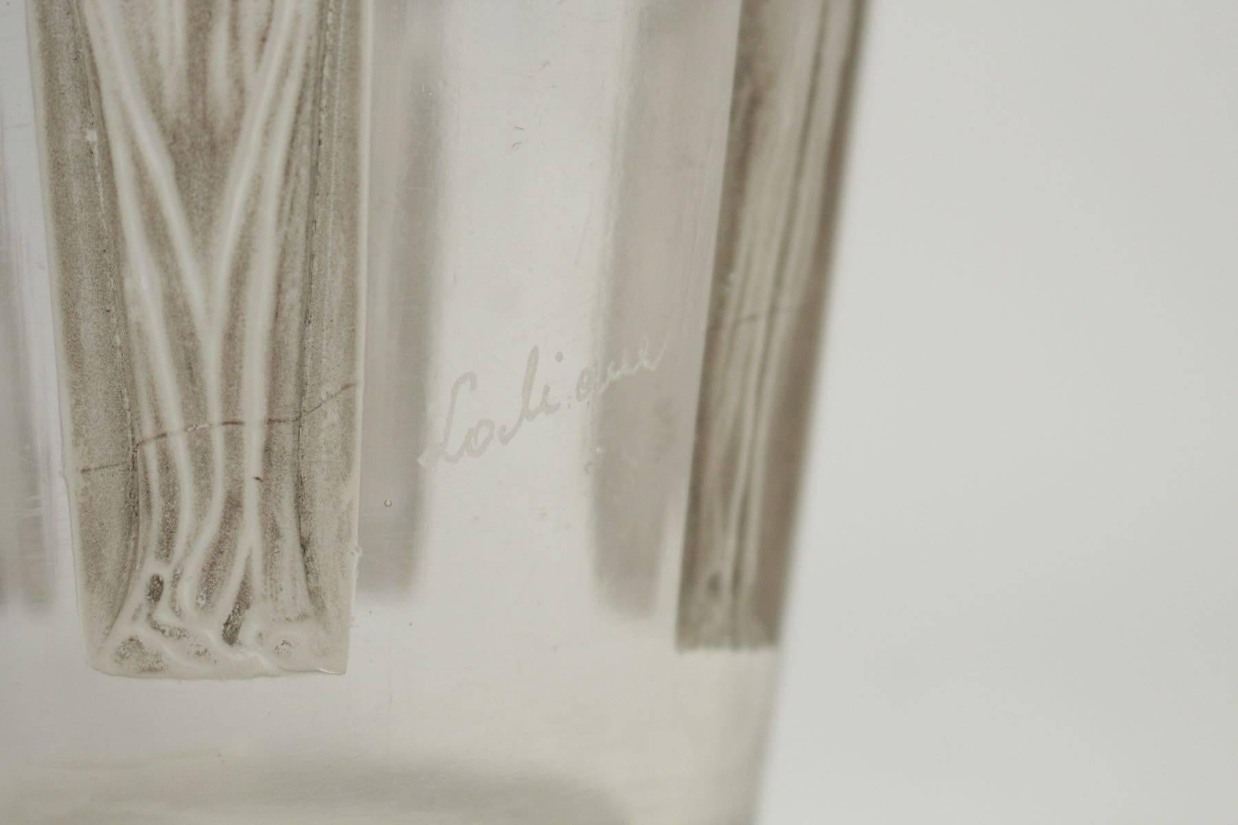 Early 20th Century René Lalique Vase Six Figurines