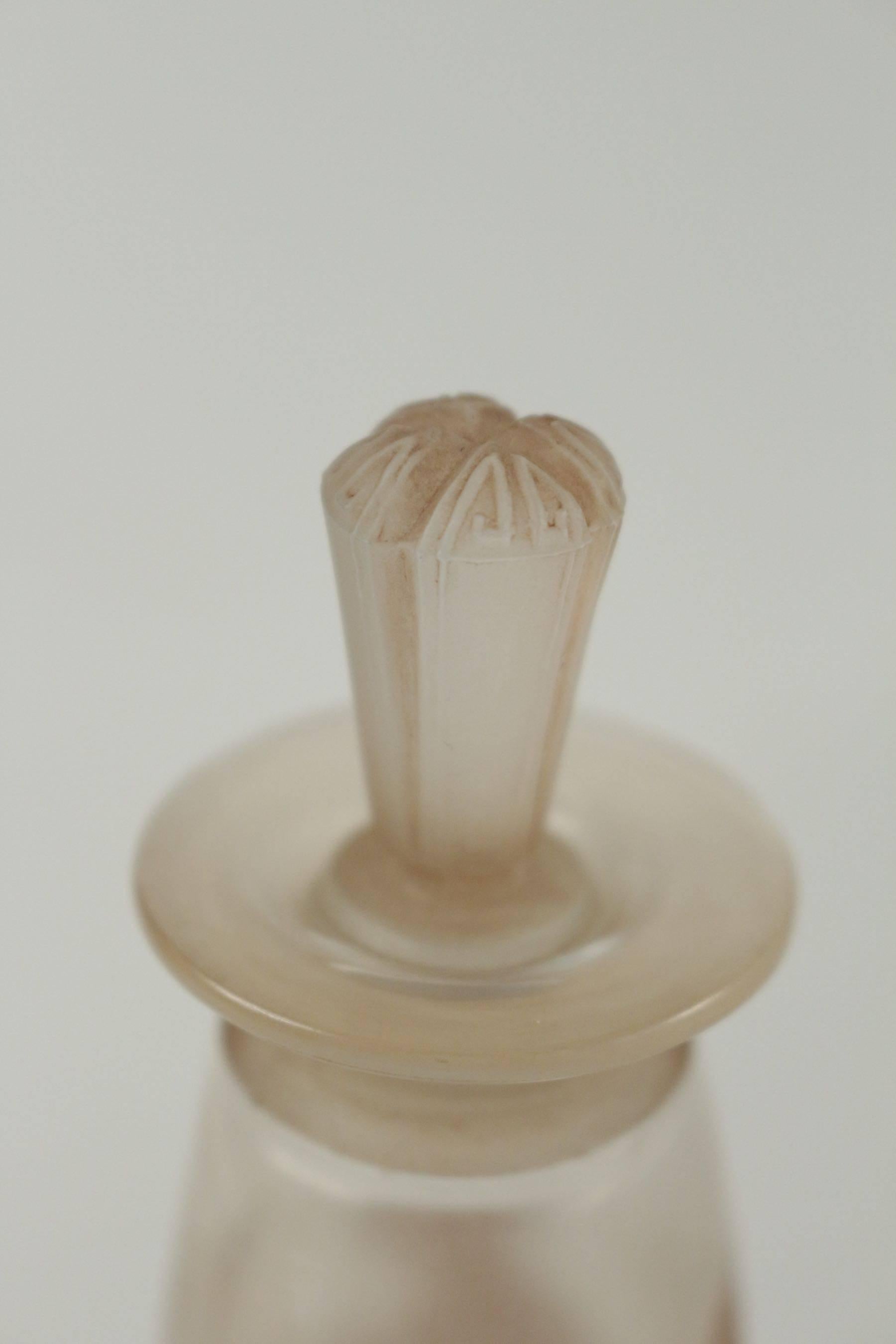 Art Deco René Lalique Ambre Antique, Pour Coty Perfume Bottle