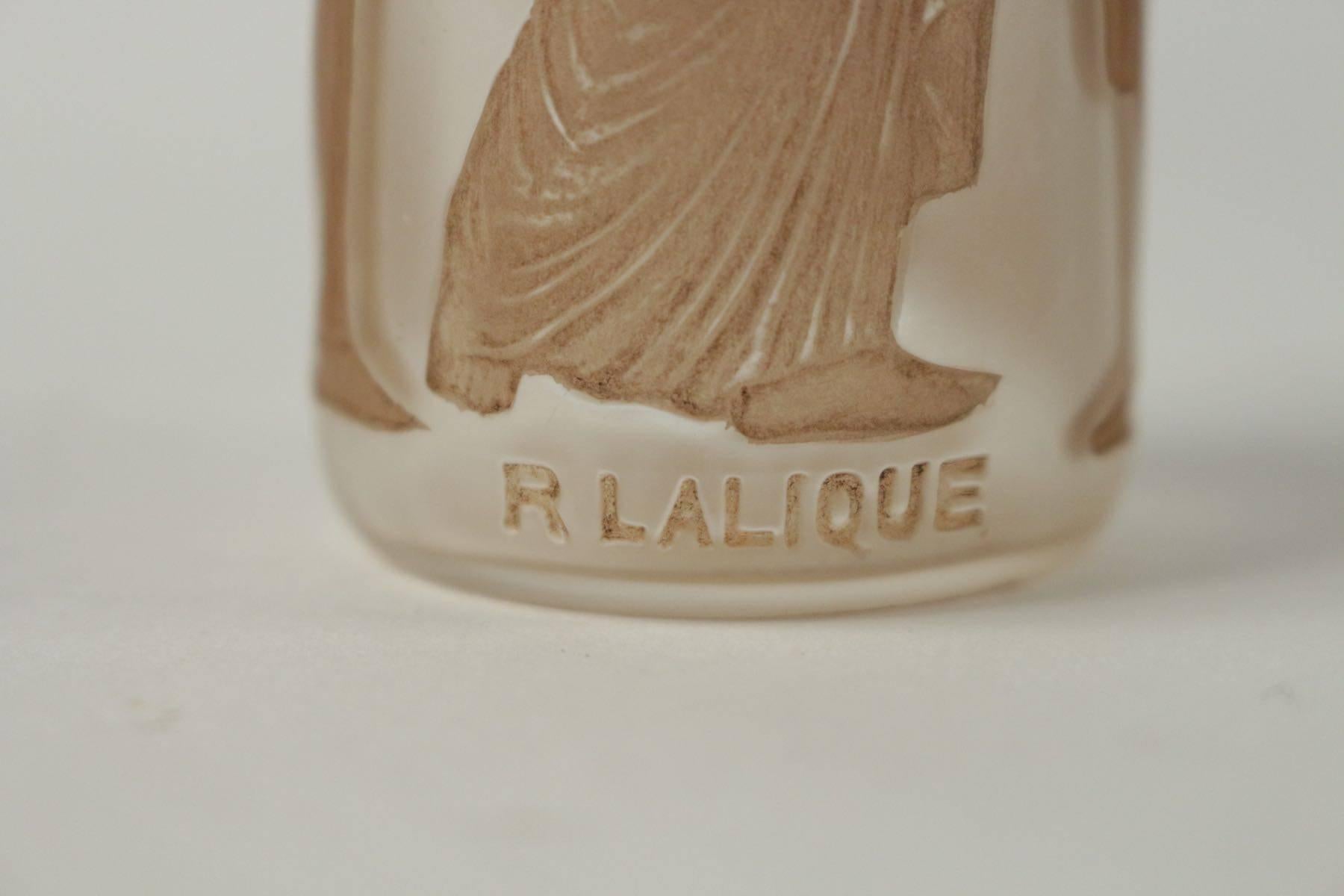 French René Lalique Ambre Antique, Pour Coty Perfume Bottle