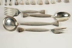Hermès "Moisson" Silver Plated Flatware 25 Pieces
