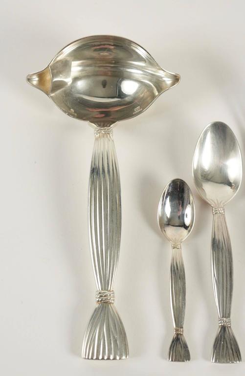 Hermès "Moisson" Silver Plated Flatware 25 Pieces at 1stDibs