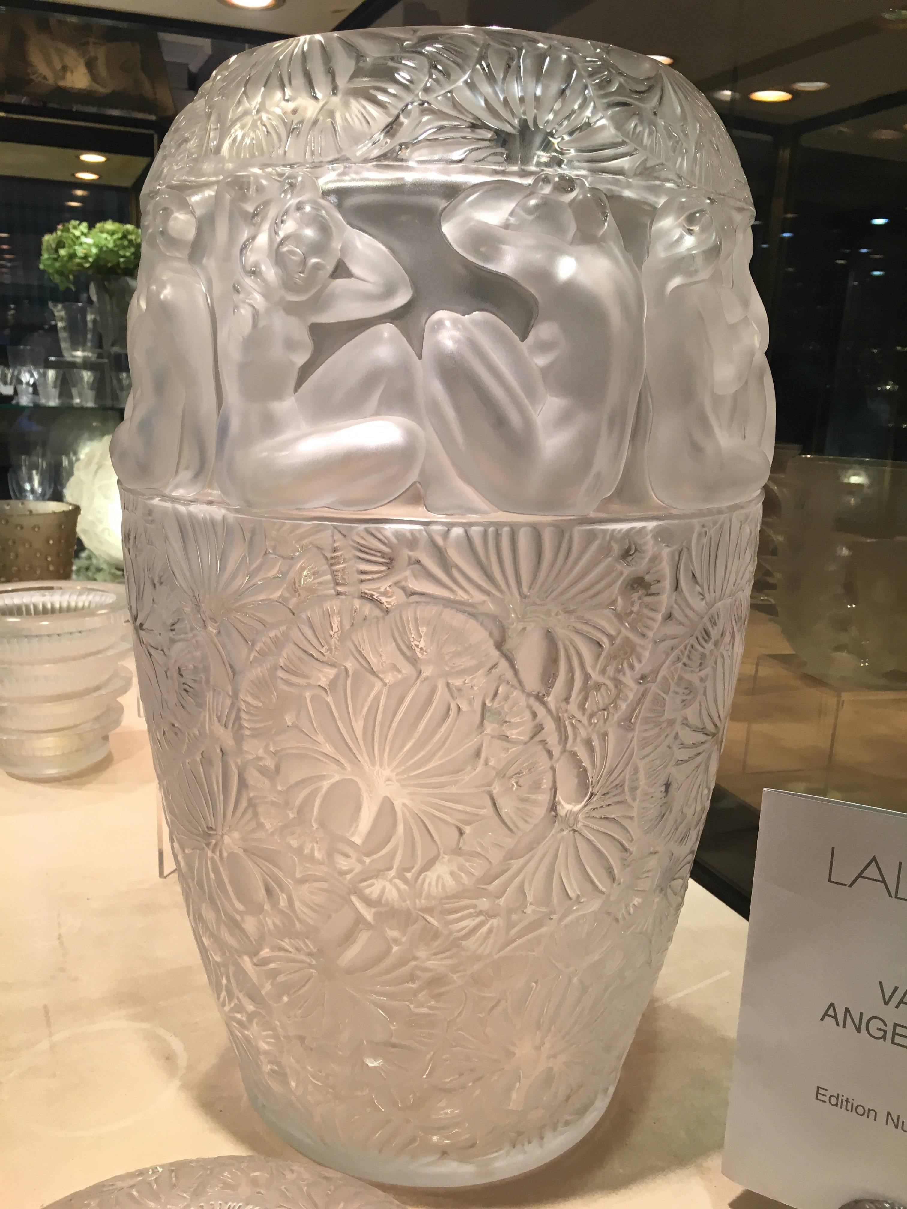 French Lalique France Covered Vase 