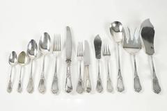 Soufflot "Caron" French Sterling Silver Dinner Flatware Set of 124 Pieces