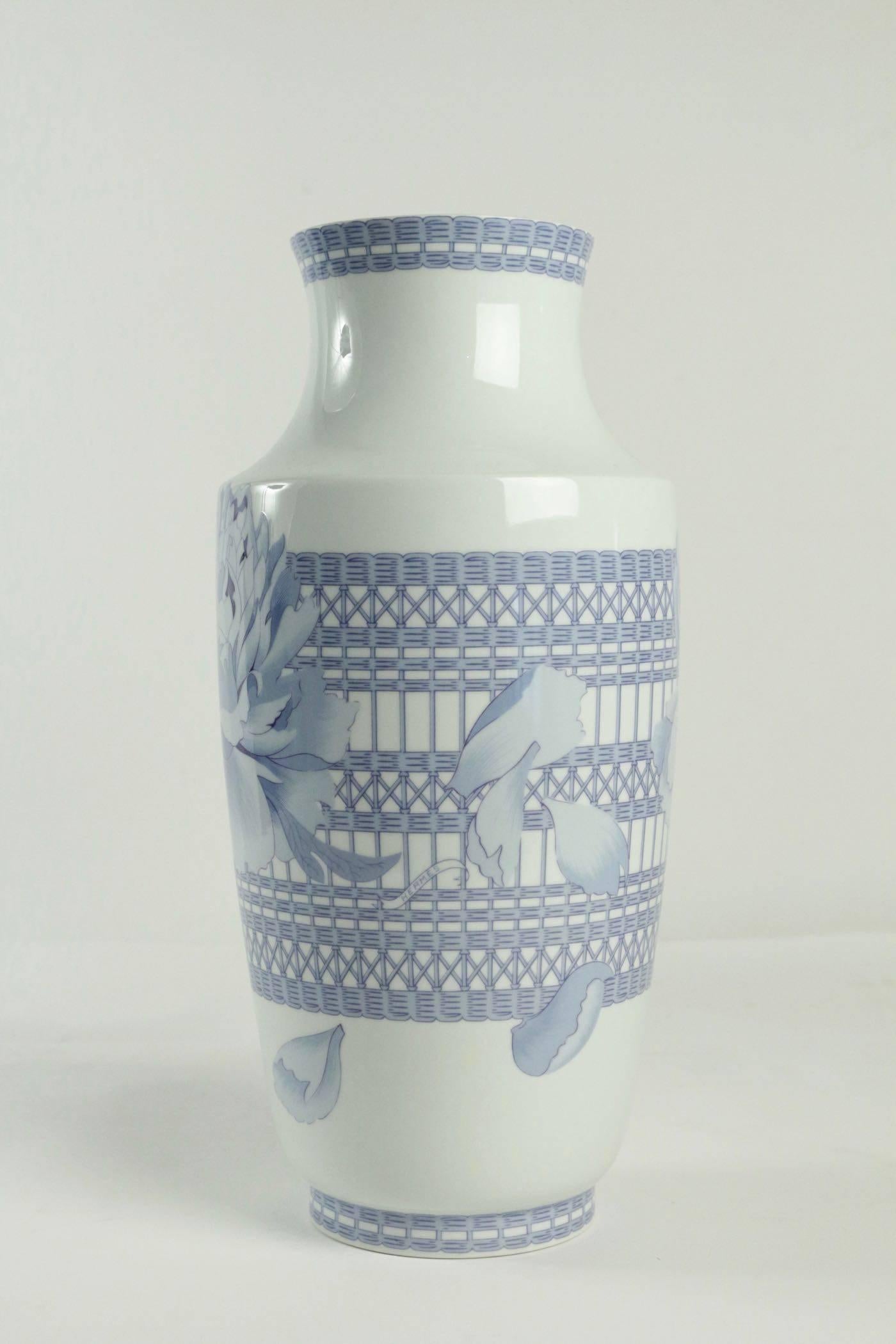 French Hermès Porcelain Vase 