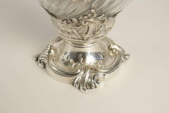 Armand Fresnais Crystal and Silver Plated "Aiguière" Claret Jug, circa 1880