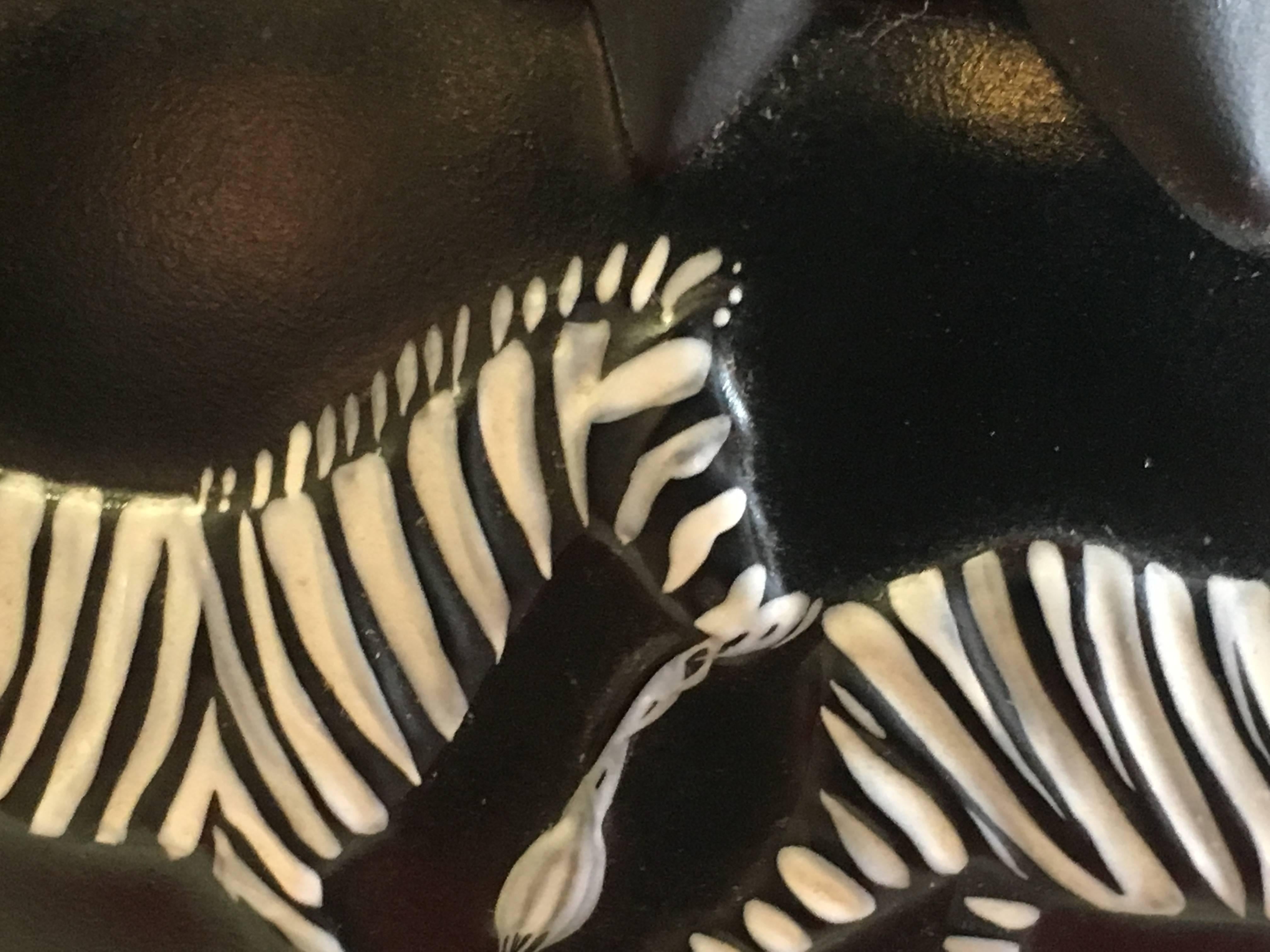 Art Deco Lalique France, Tanzania Zebra Vase