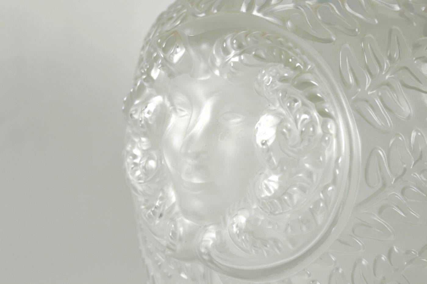 Lalique France Covered Vase 