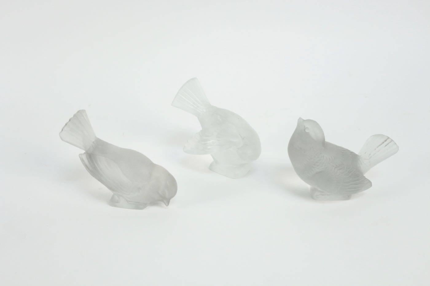 Art Deco René Lalique Set of Five Different 