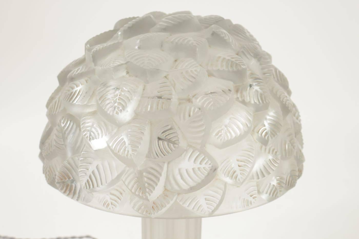 French Rene Lalique Lamp 