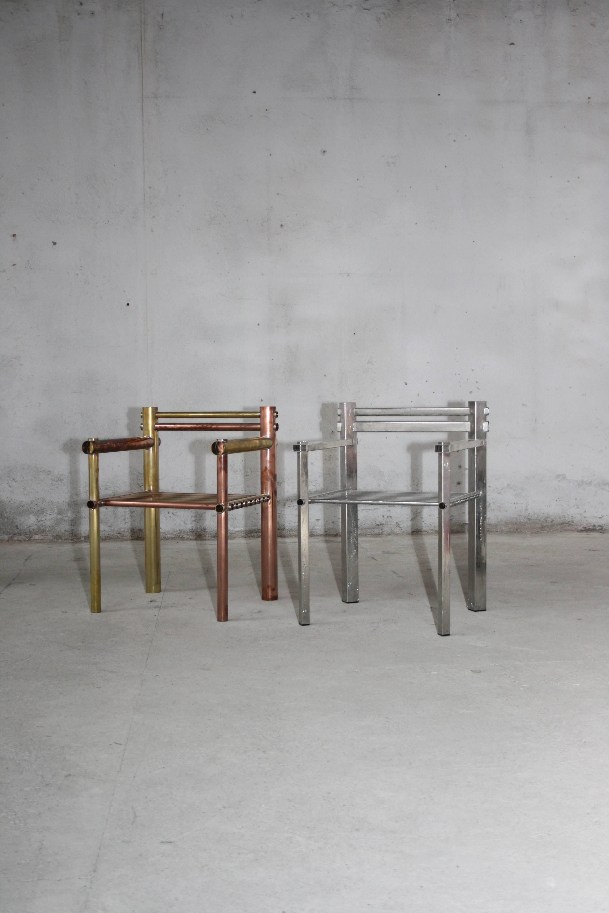 British Metalware Chairs, Max Lamb, 2015 For Sale
