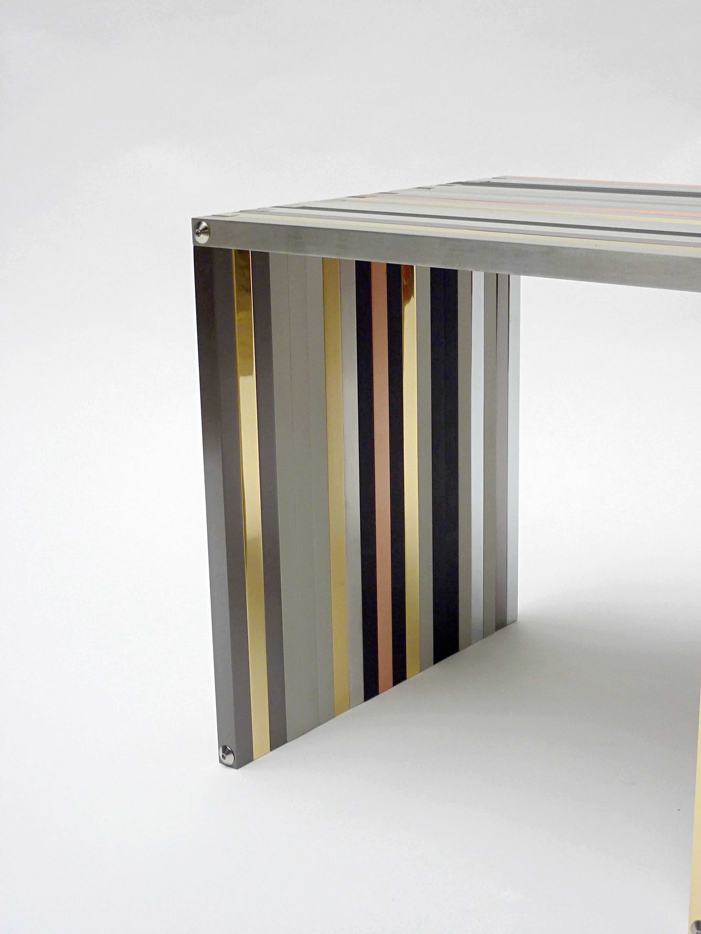 Contemporary Side Table 'Lica 20.15' by Thomas Lemut, 2016 in Metal In New Condition For Sale In London, GB