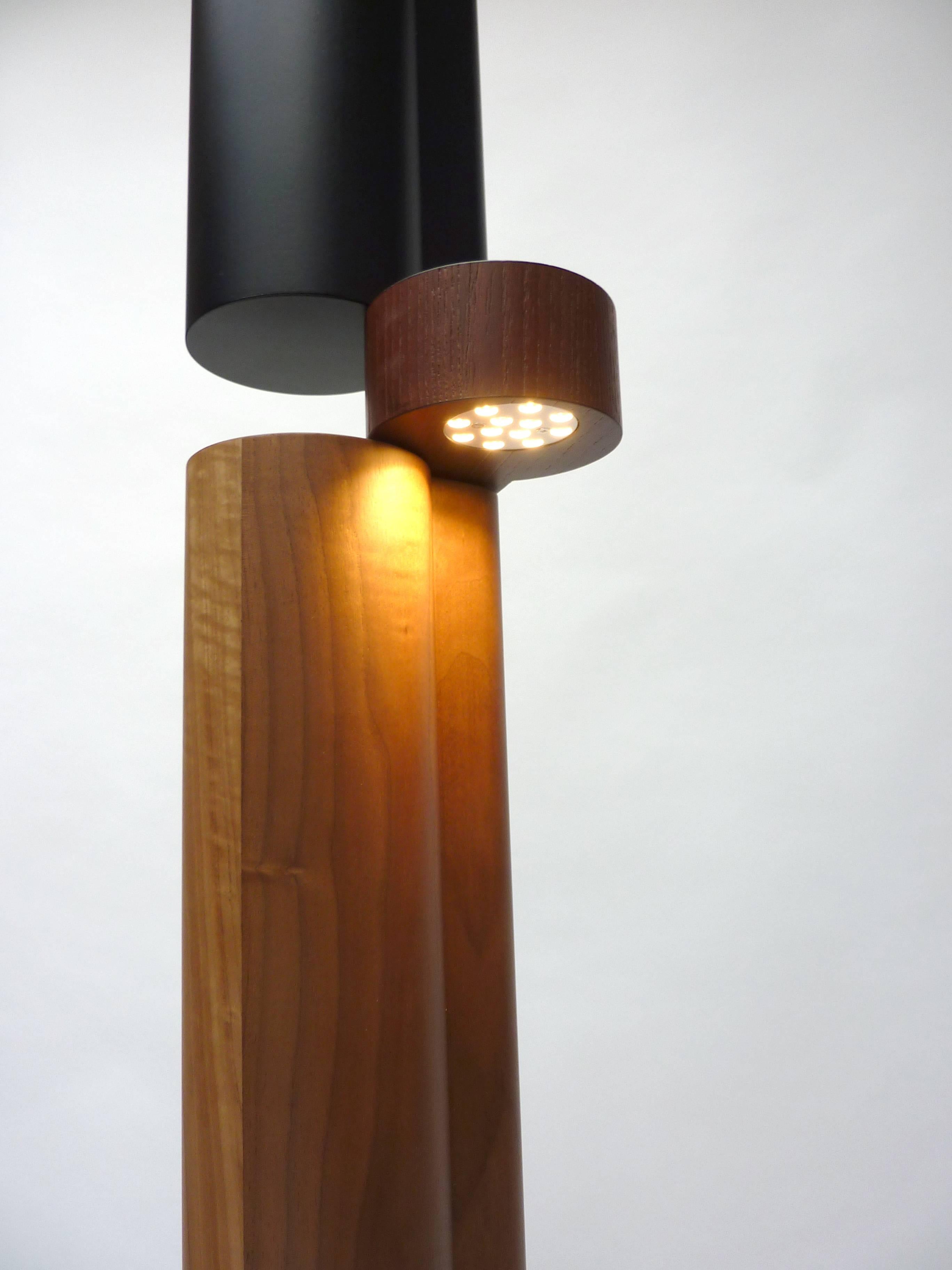 Contemporary  Floor Lamp 'Trunk-Lamp 16, ' Thomas Lemut, 2016 in Wood In New Condition For Sale In London, GB