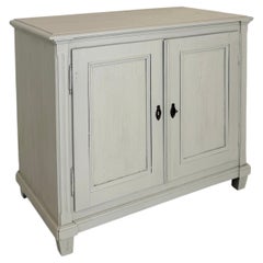 Cómoda alemana del siglo XIX con puertas y decorada con pinturas, de alrededor de 1860