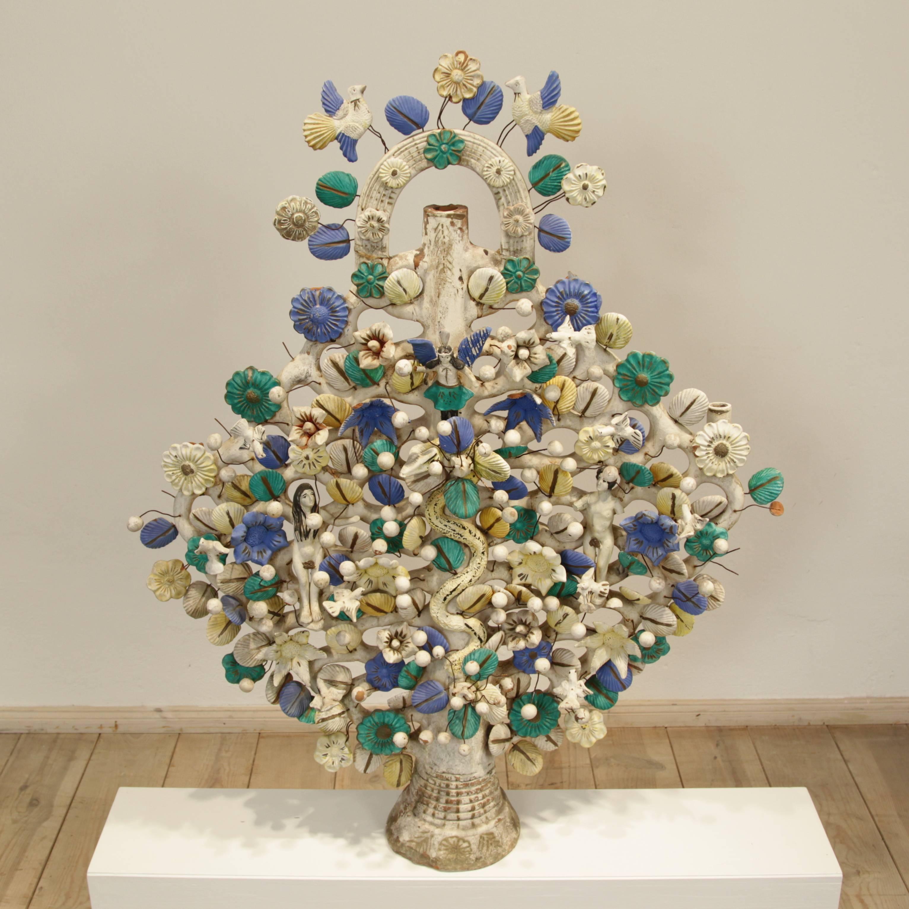 20th Century Altar Lamp, Tree of Life, 