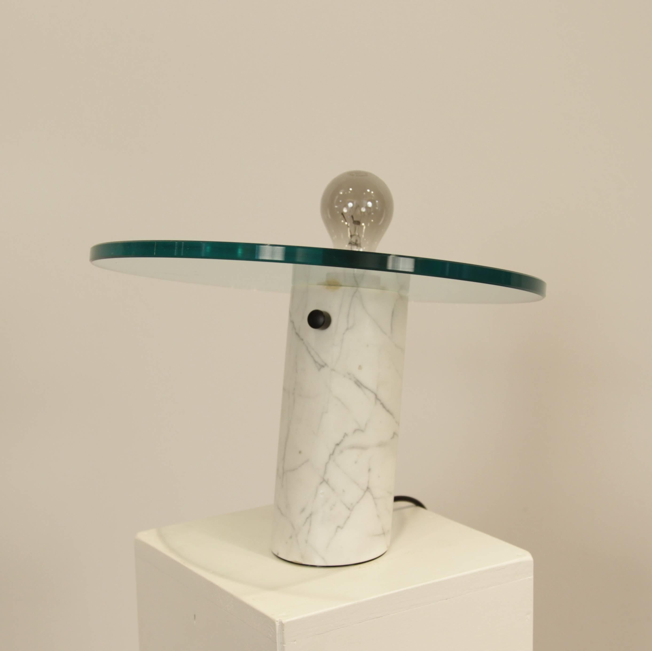 Enameled Snoopy Table Lamp by Achille & Pier Giacomo Castiglioni for Flos, 1967