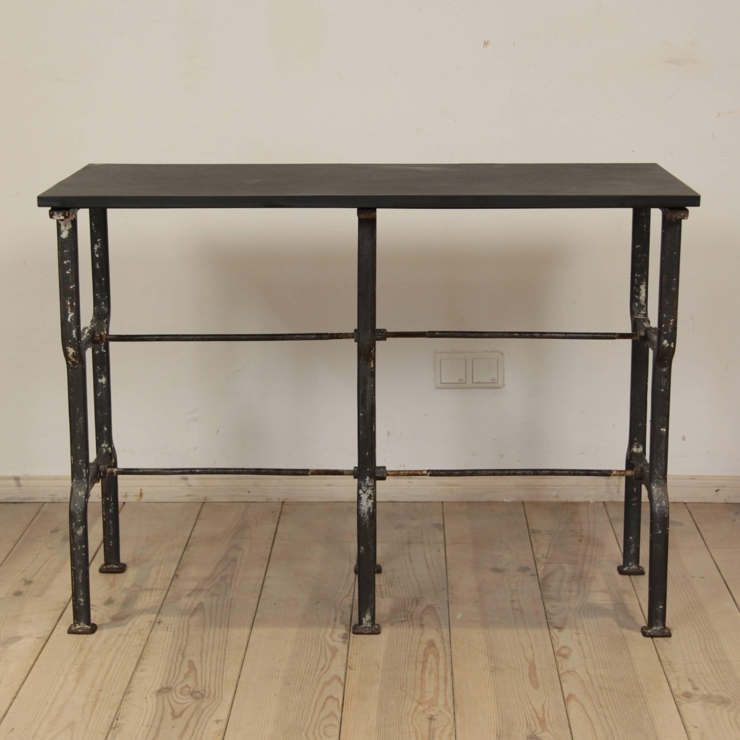 Cast Industrial Console Table, Germany, 1930s