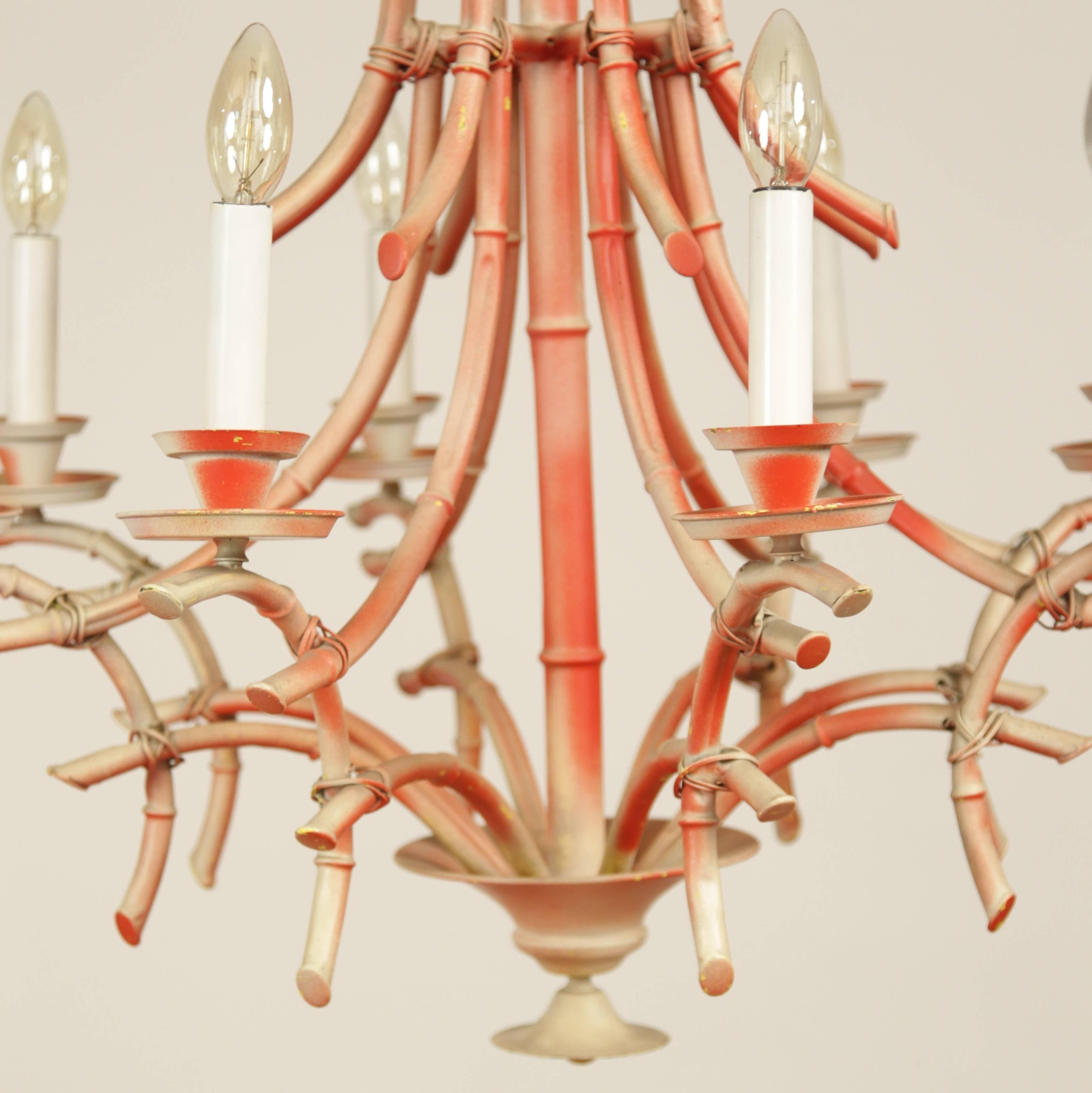 vintage bamboo chandelier