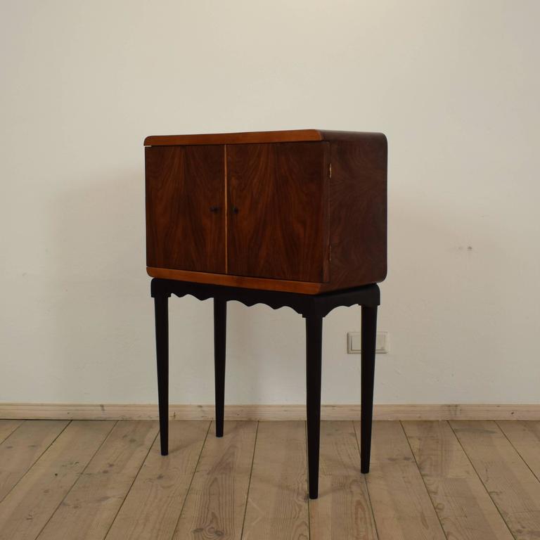 Unusual Italian Mirrored Glass 1940s Bar at 1stDibs