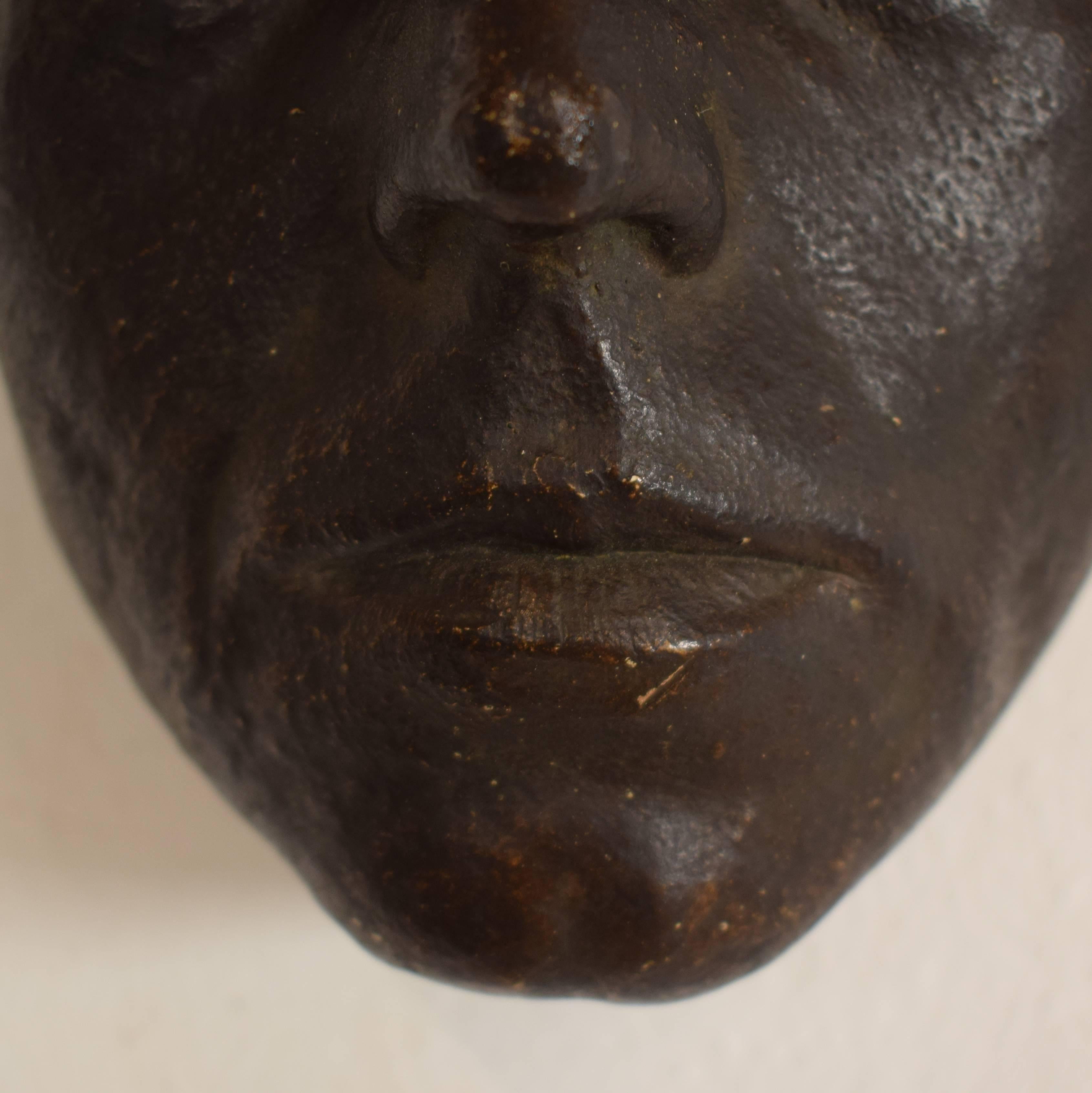 Early 20th Century Painted Plaster Mask by Karl Koch 2