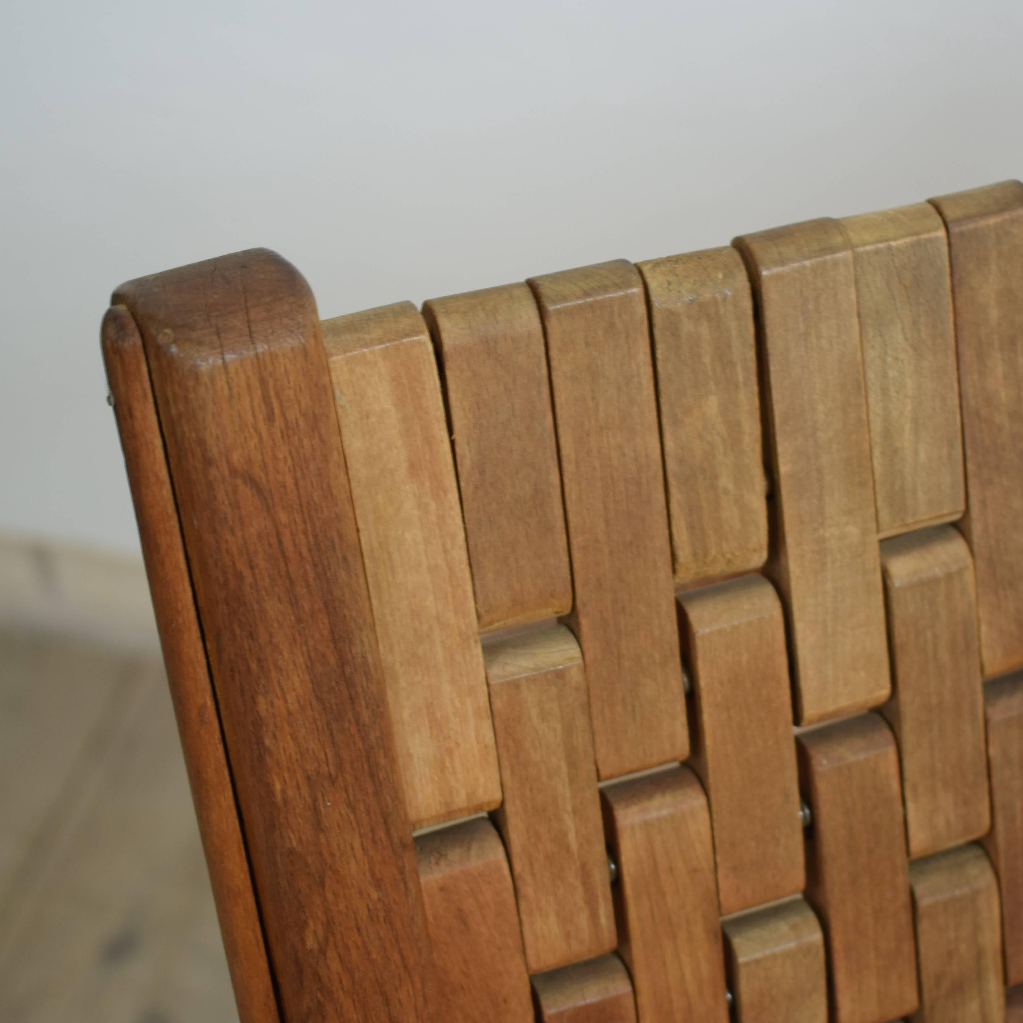 Beechwood Bauhaus Lounge Chair by Erich Dieckmann 2