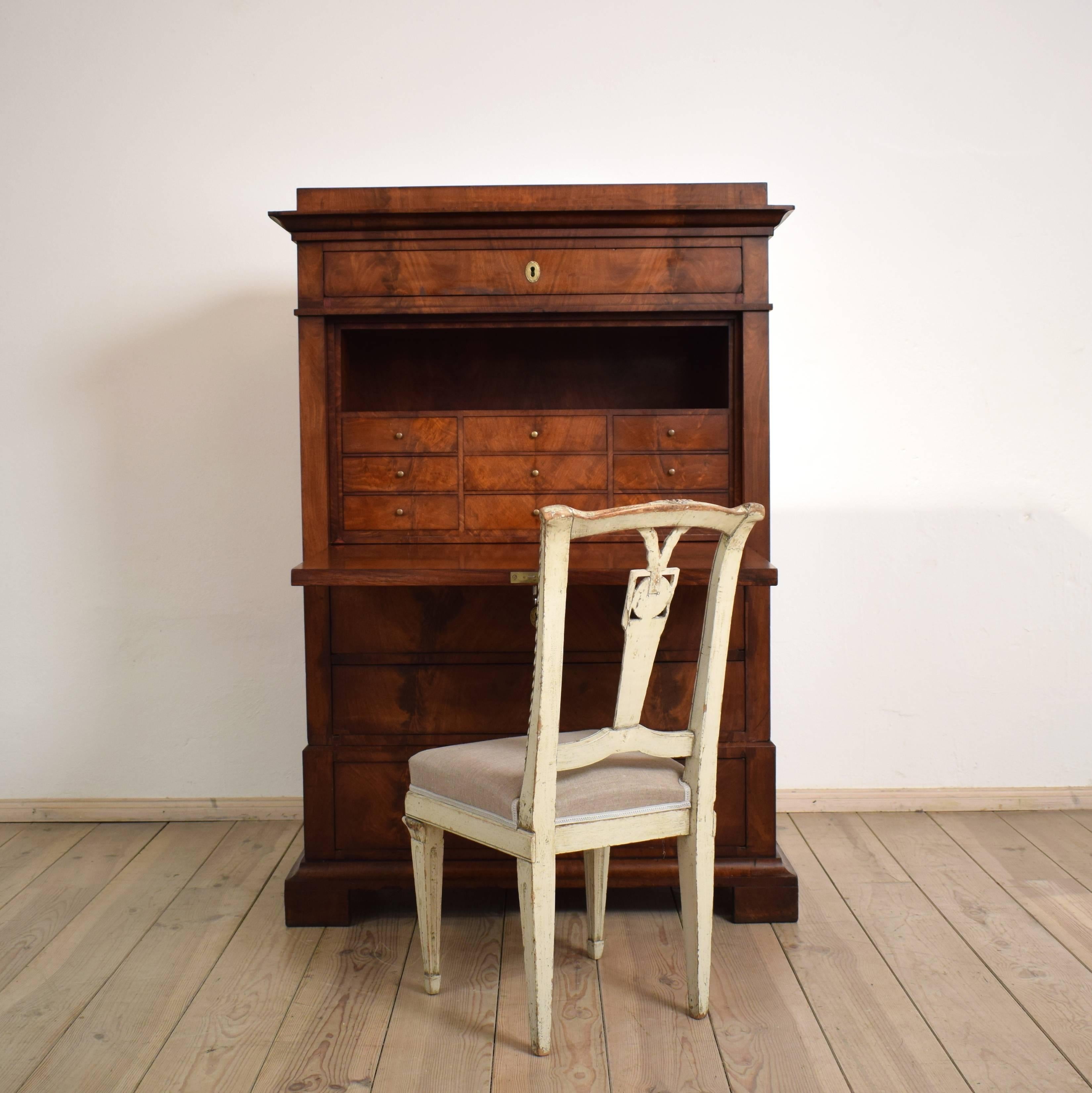 Early 19th Century Mahogany Empire Secretary 1