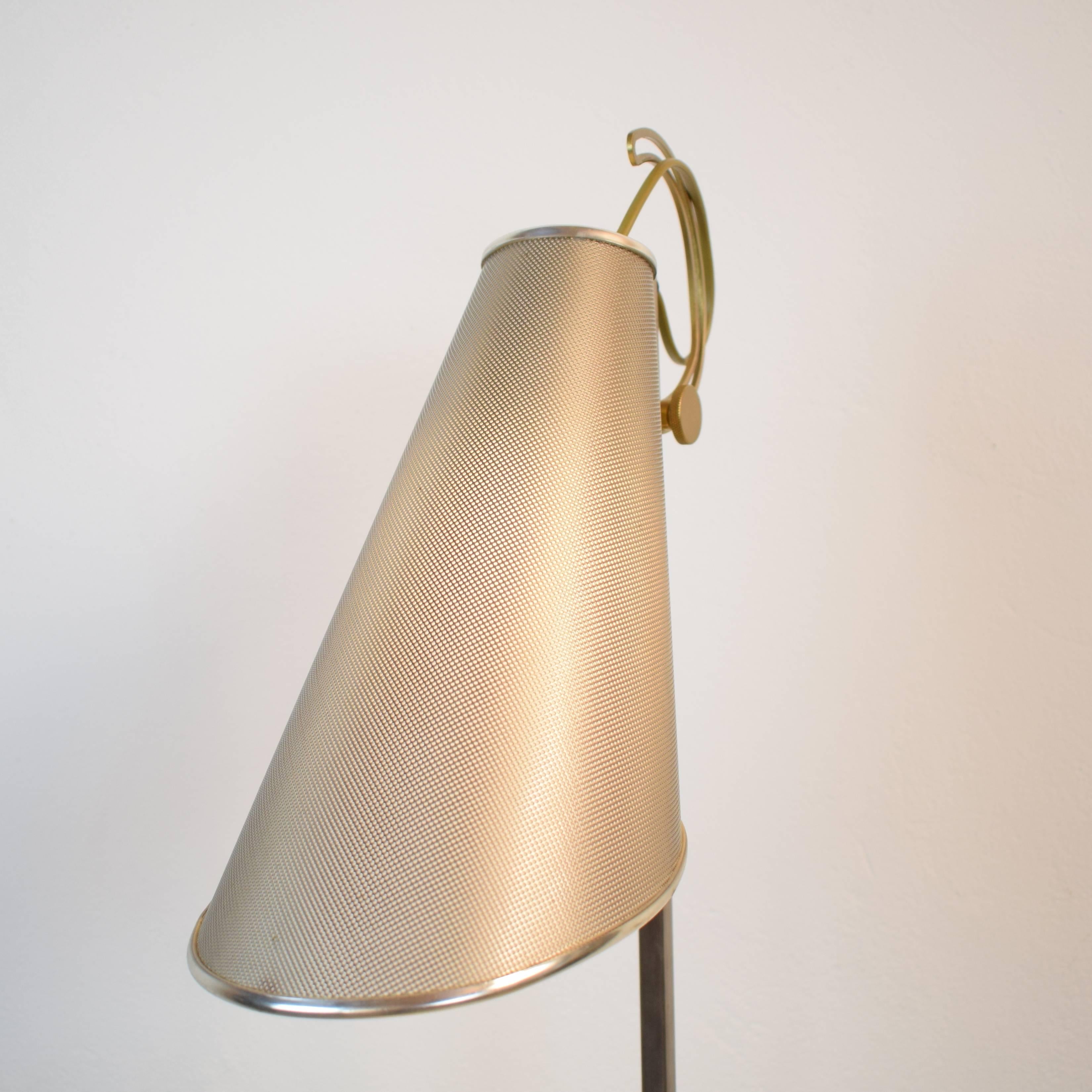 Mid-Century Modern Lampe de table Compass Dans L'Oeil par Andreé Putman pour Baldinger & Sons, 1980