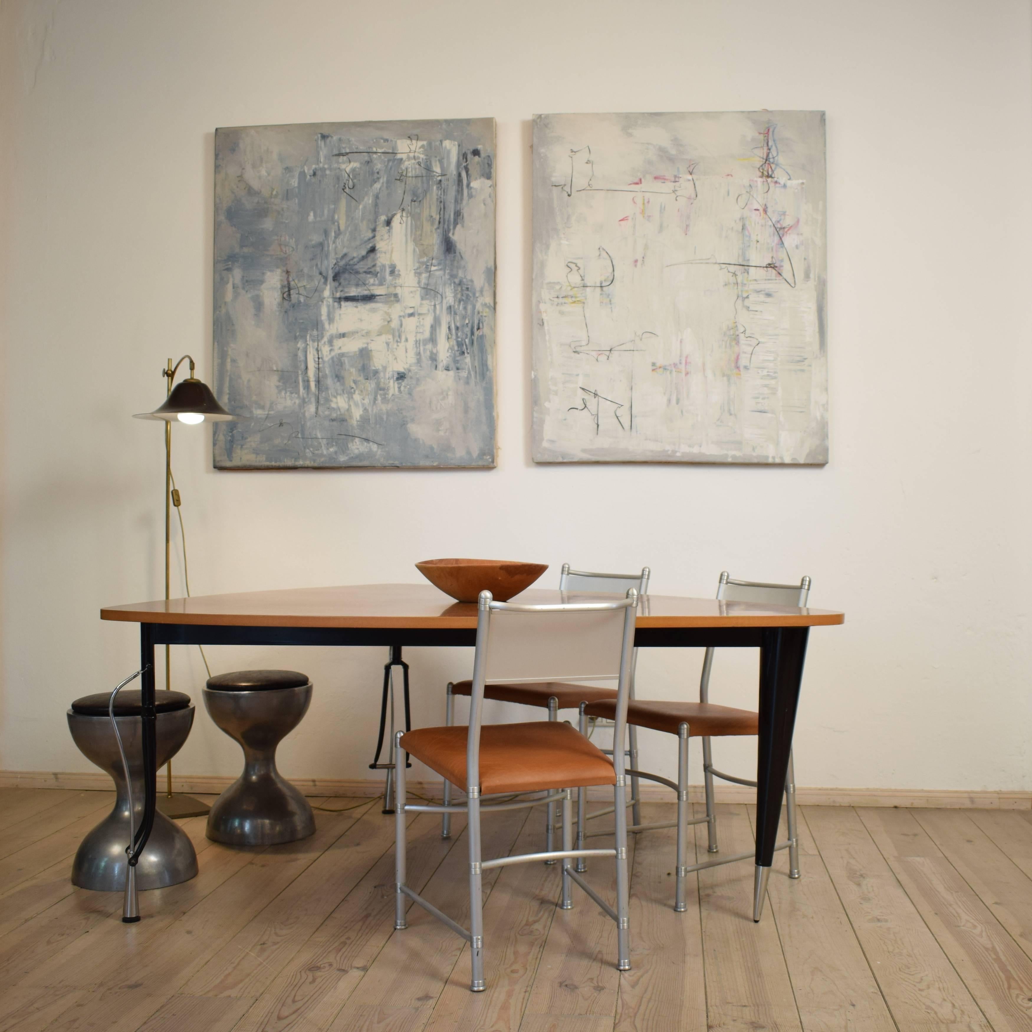 Italian Mid-20th Century Memphis Dining Table by Perry King and Santiago Miranda