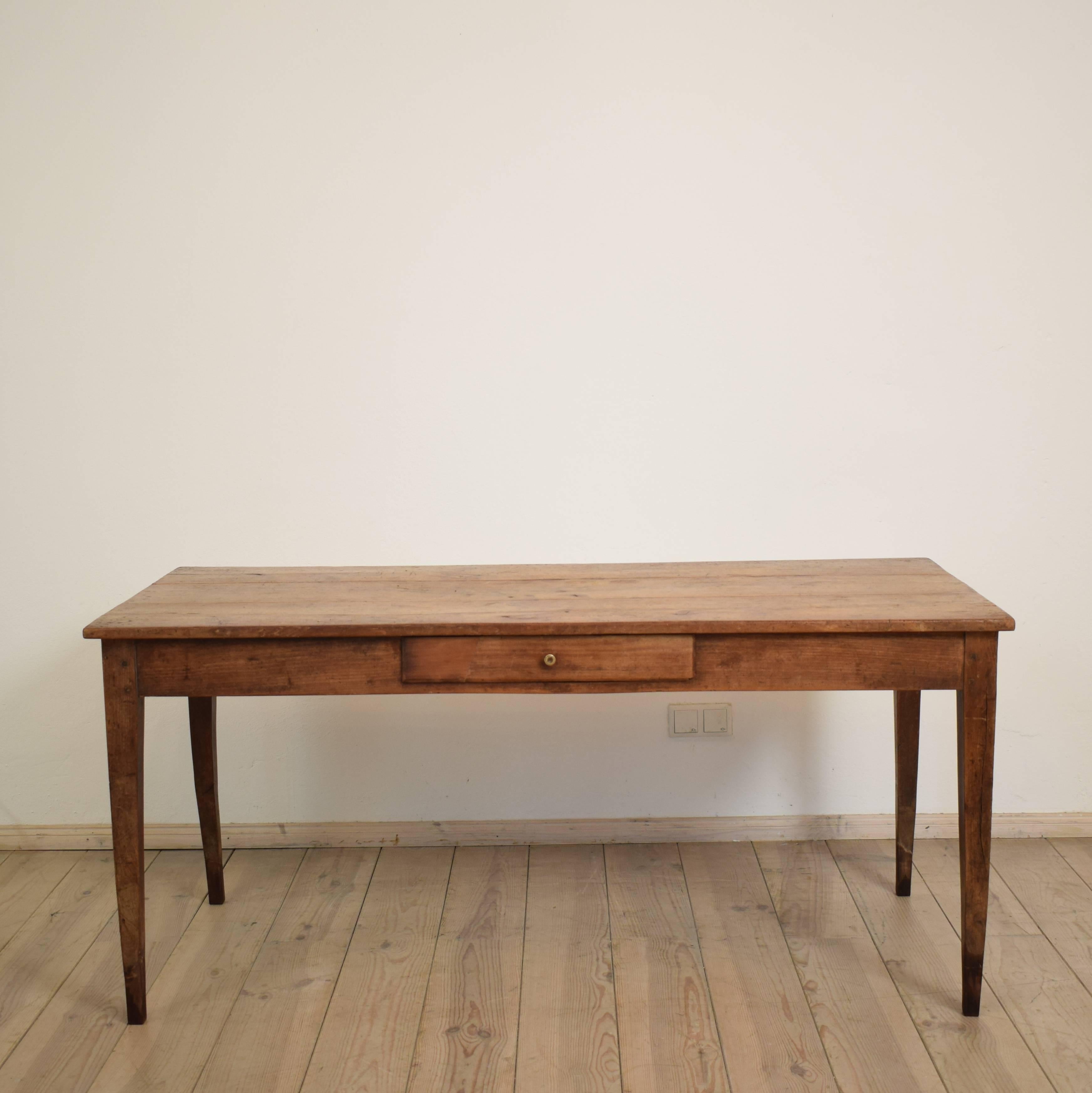 Early 19th Century French Biedermeier Cherrywood Dining Table 1