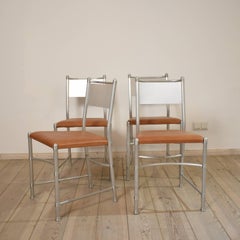 Set of Four Aluminium Dining Chairs Model 1131 by Warren McArthur