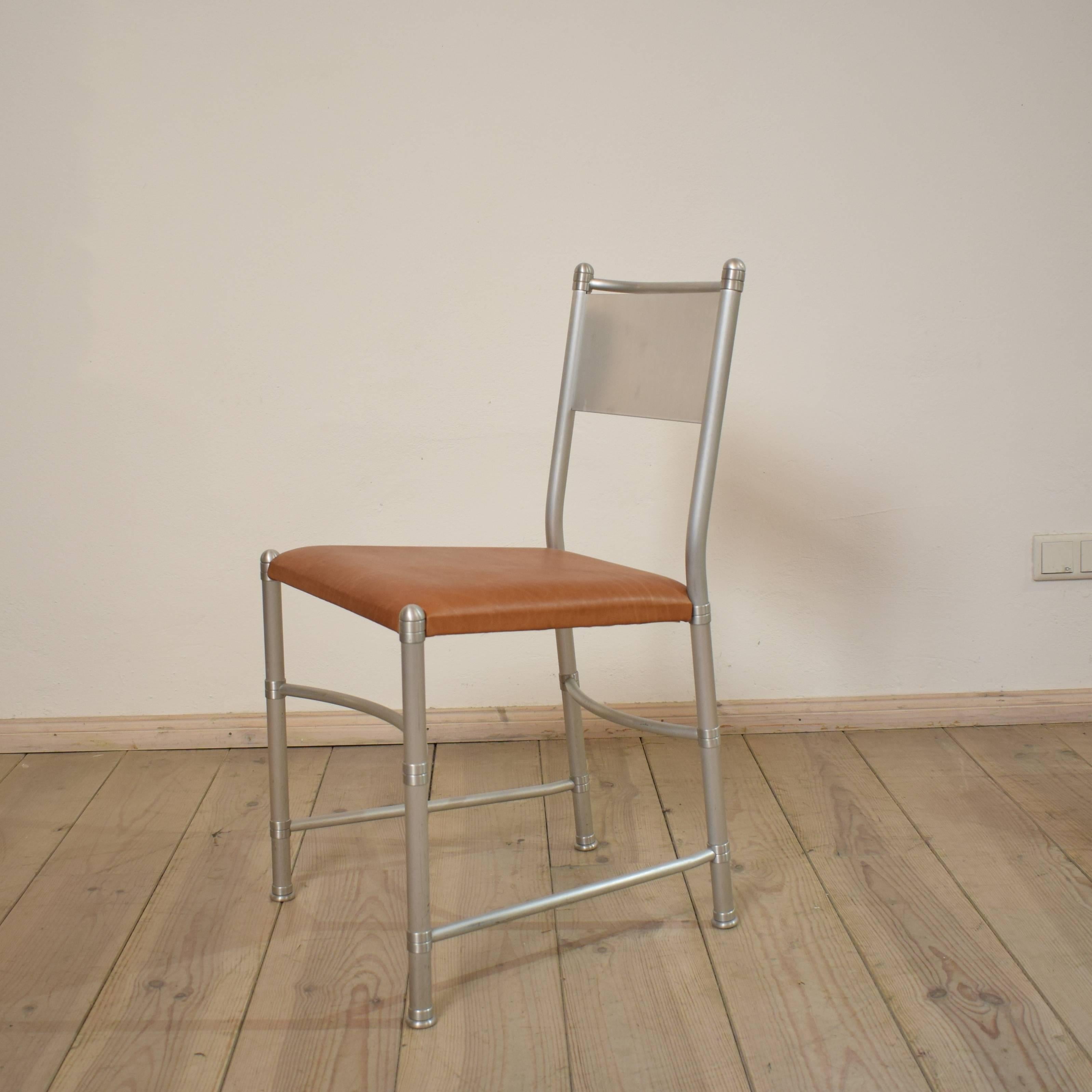 20th Century Set of Four Aluminium Dining Chairs Model 1131 by Warren McArthur