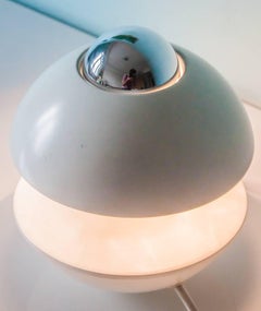 White Kaiser Space Age UFO Table or Wall Light, 1960s-1970s, Germany
