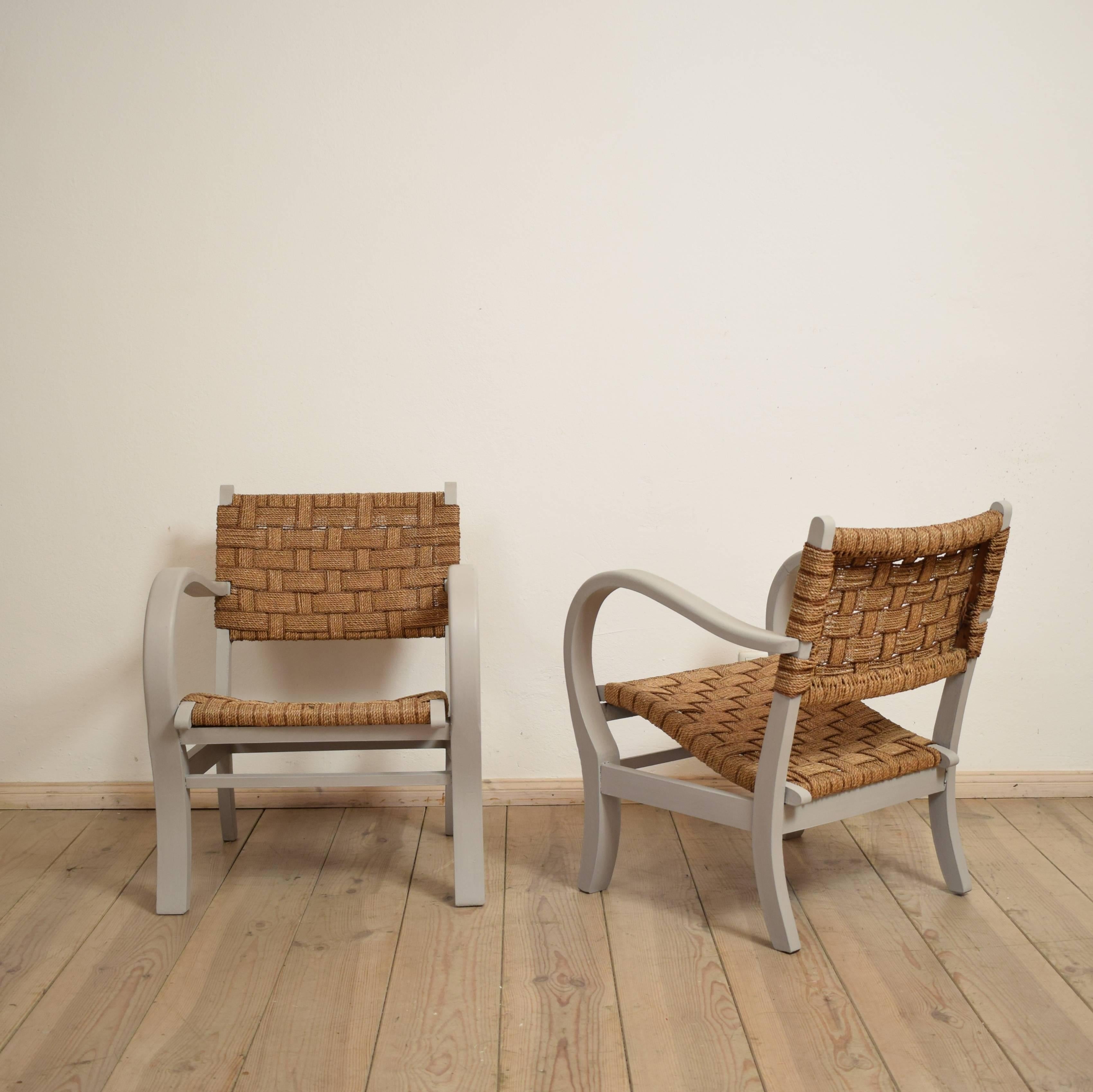 German Pair of 1920 Armchairs by Erich Dieckmann