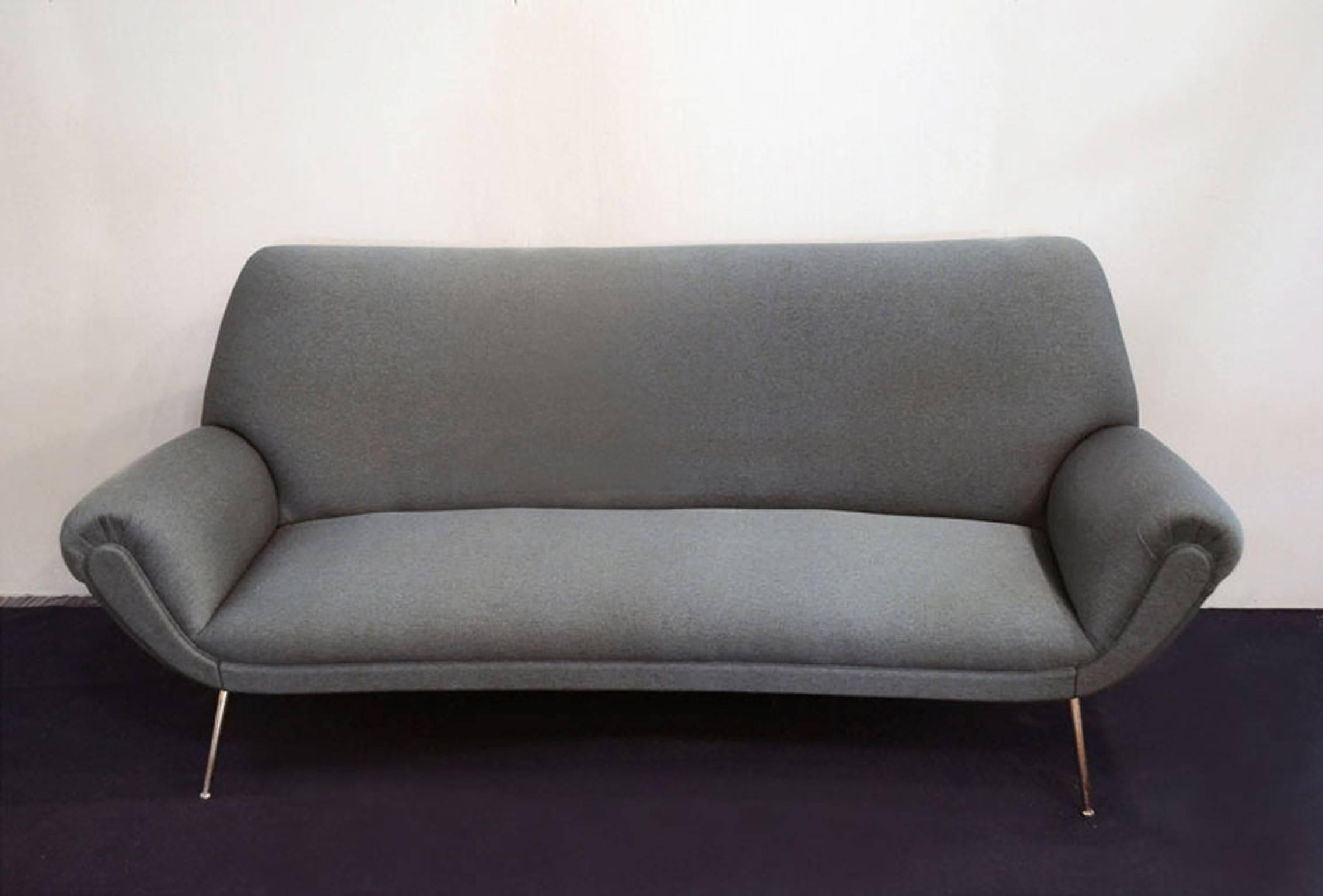 Mid-Century Modern 1950s Italian Three Seats Sofa by Isa Bergamo For Sale