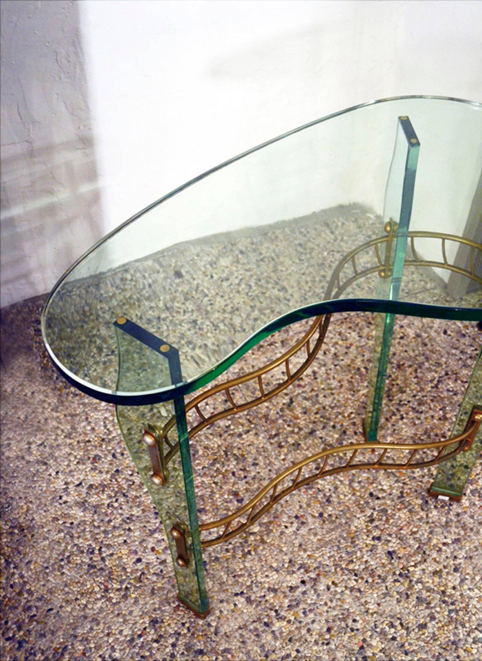 Fontana Arte-Pietro Chiesa Rare Crystal Table from the 1940s For Sale 1