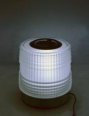 Joe Colombo 1970s Table Lamp in Fresnel Glass