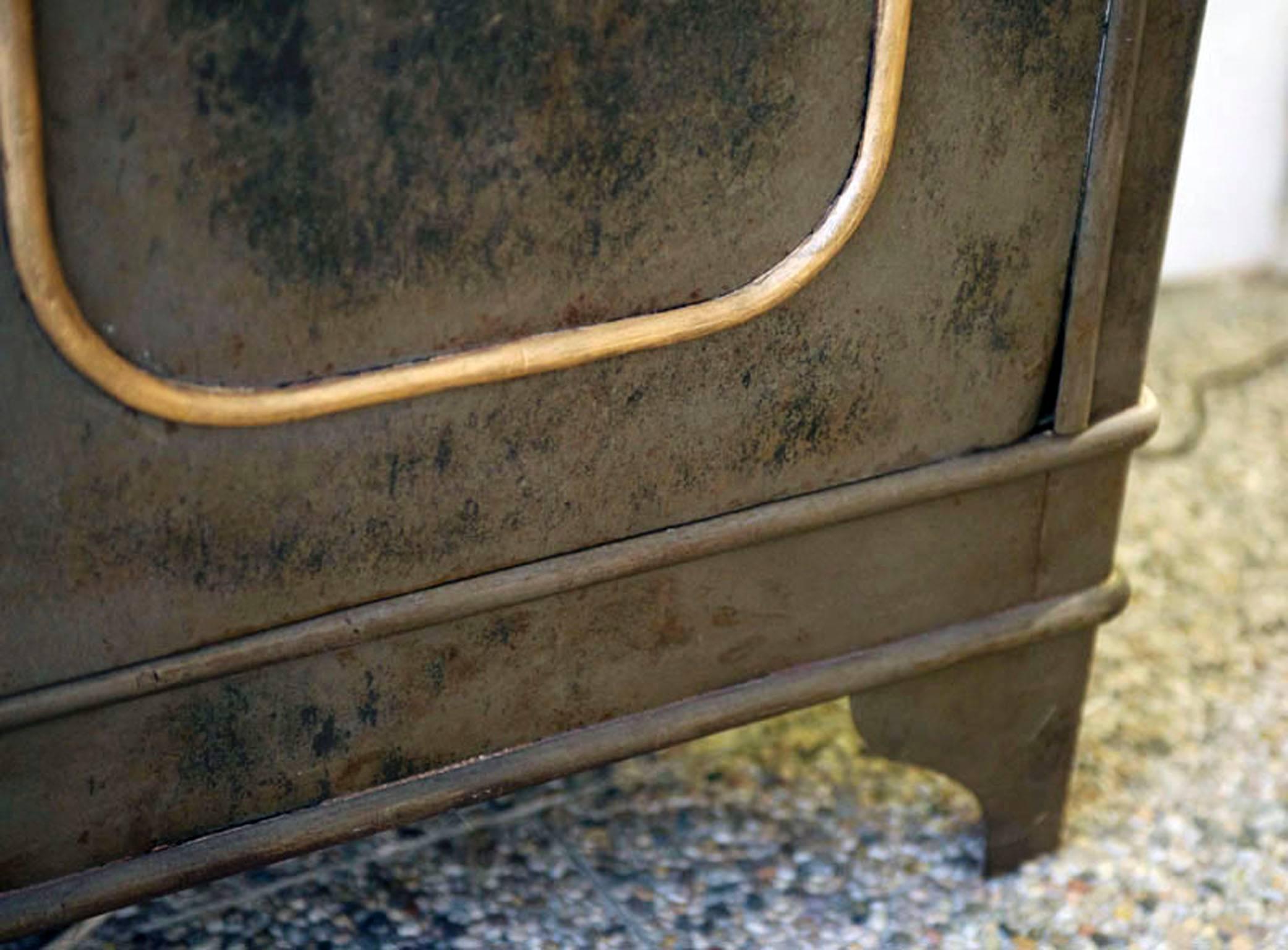 Beveled Handmade 1940s Furniture in Iron by Carlo Crespi Parabiago For Sale
