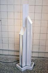 1970s Skyscrapers Floor Lamp by Tronconi in Painted White Metal