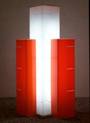 Stilnovo Skyscrapers Plexiglass Lamp from the 1960s