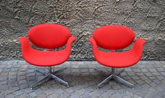Pierre Paulin Little Tulip Chairs for Artifort 1960s First Series, Set of Two