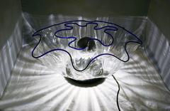 'Galea' Glass Lamp Design Adalberto dal Lago for Vistosi, Murano, 1970s