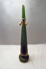 Paolo Venini Rare and Big Table Lamp in 'Sommerso' Green Glass From the 1950s