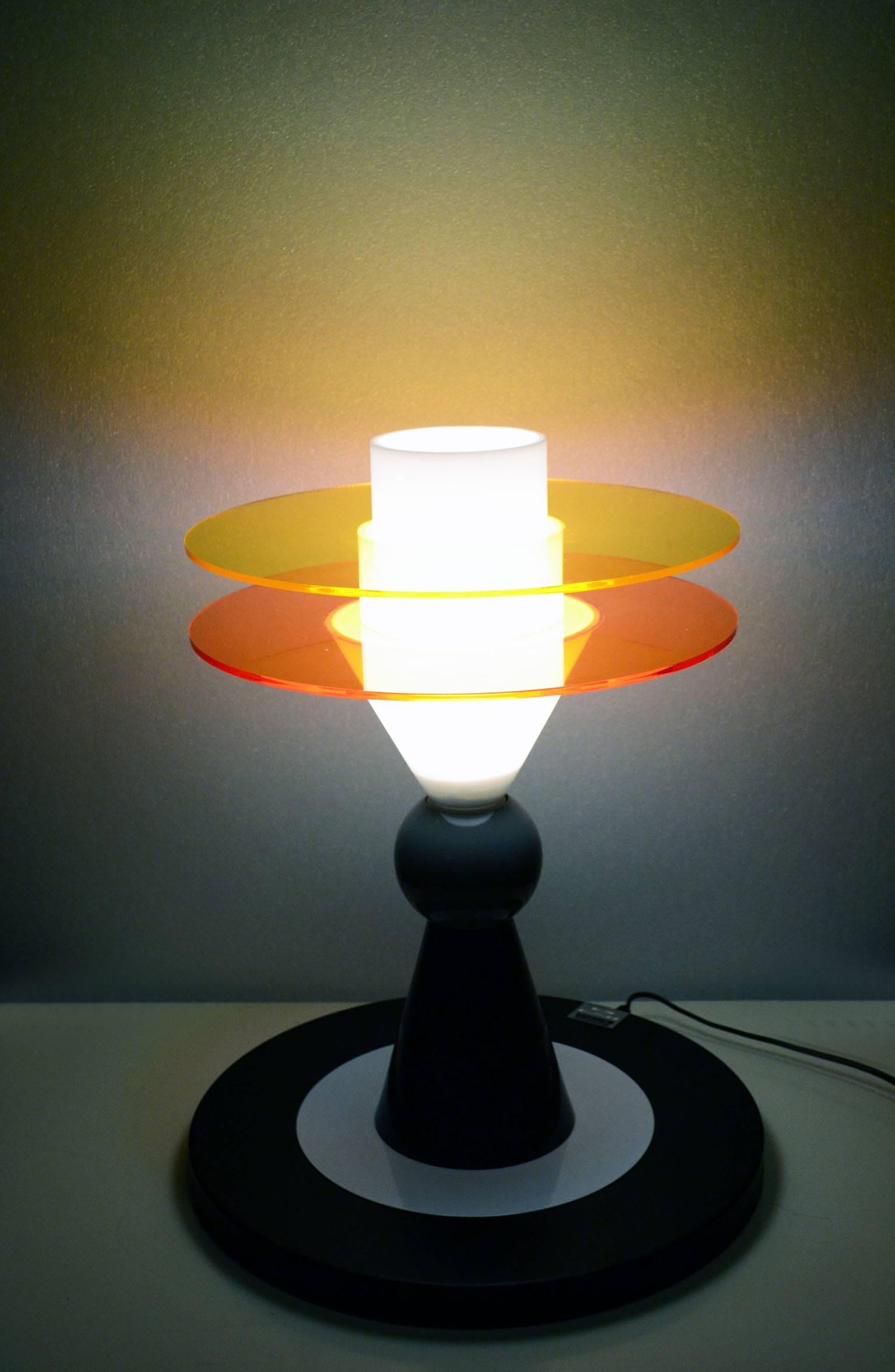 Ettore Sottsass for Memphis 'Bay' Table Lamp, 1983 For Sale 2