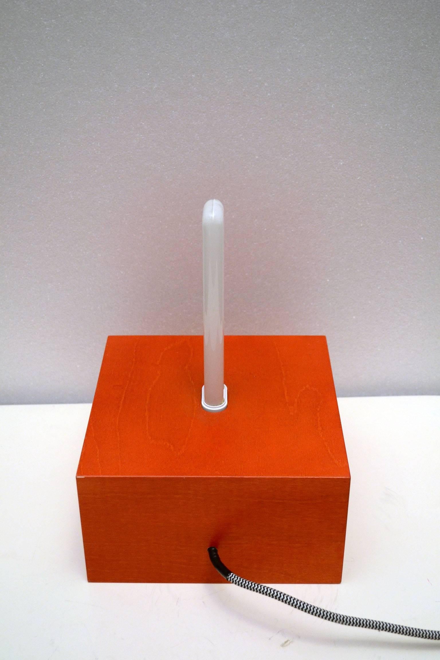 Contemporary Ettore Sottsass for Memphis 'Jagati' Table or Wall Lamp in Wood, Year 2000 For Sale
