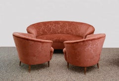 Isa Bergamo 1950s Living Room Set Design Guglielmo Veronesi