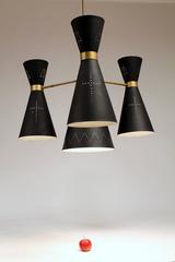 6 units of 1950s  Church Diabolo / Hourglass   Chandelier , Italy