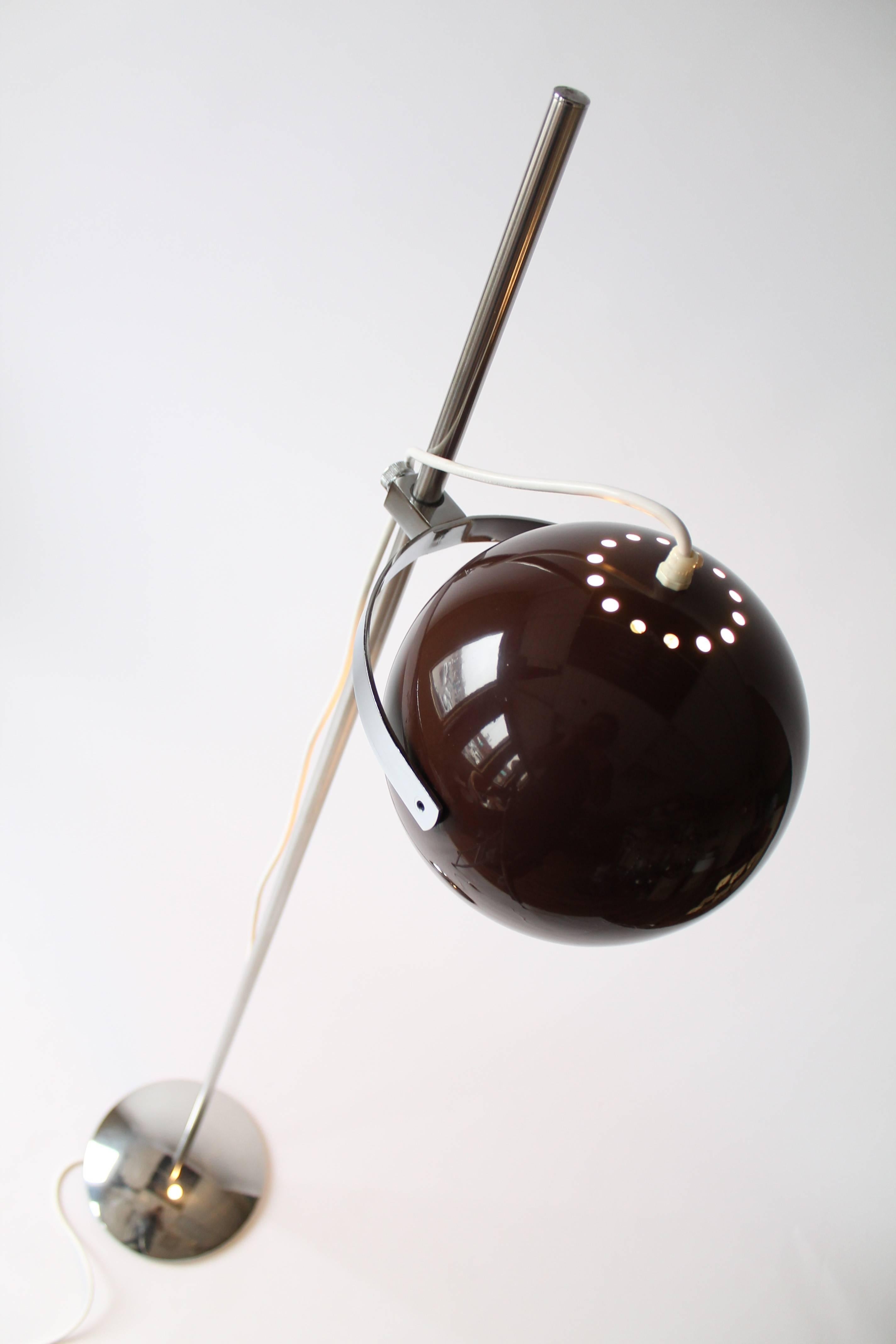brown floor lamp