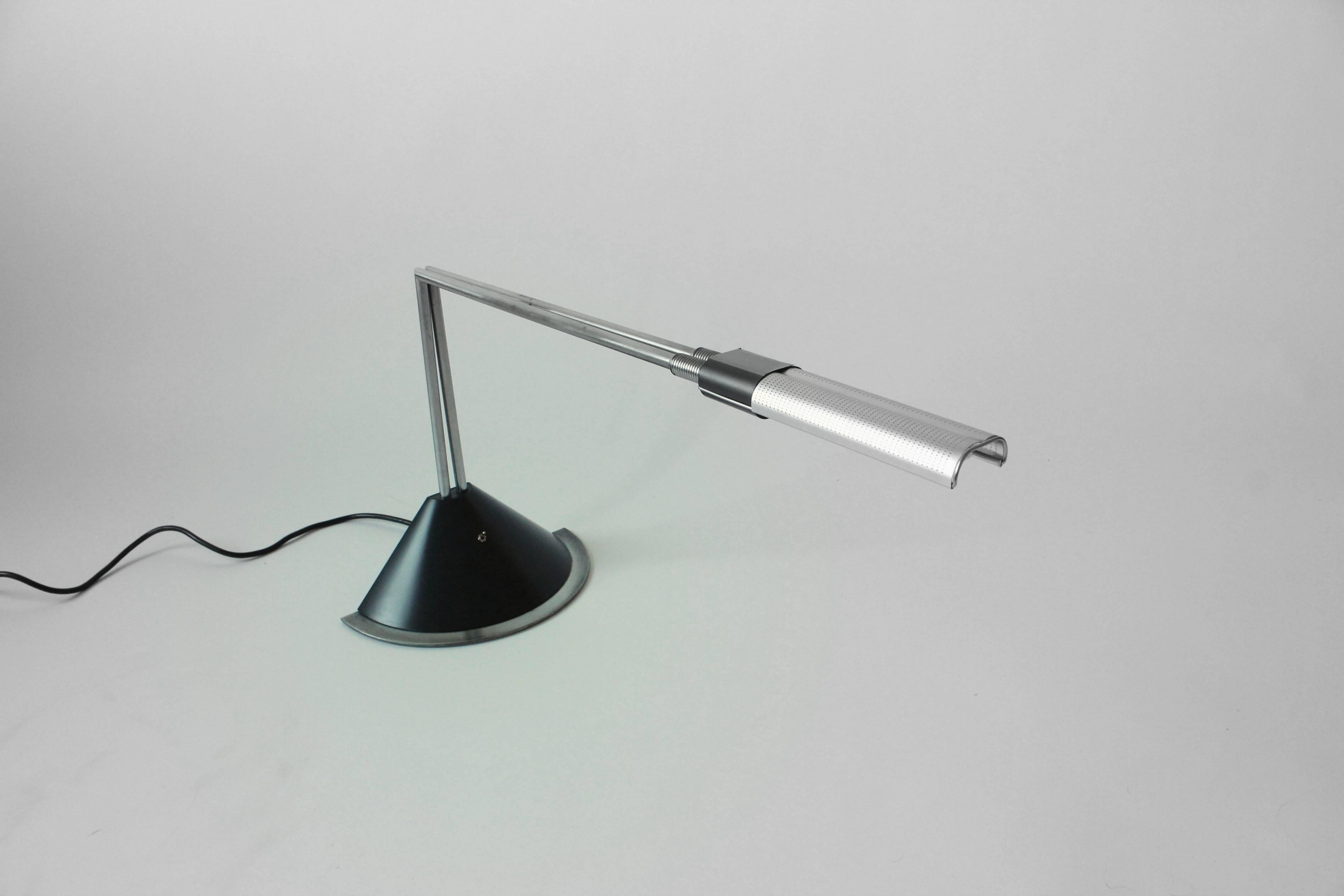 Modern F.A.Porsche Table Lamp, Fluorescent Sintetho Tavolo for Luci Italia, 1980s For Sale