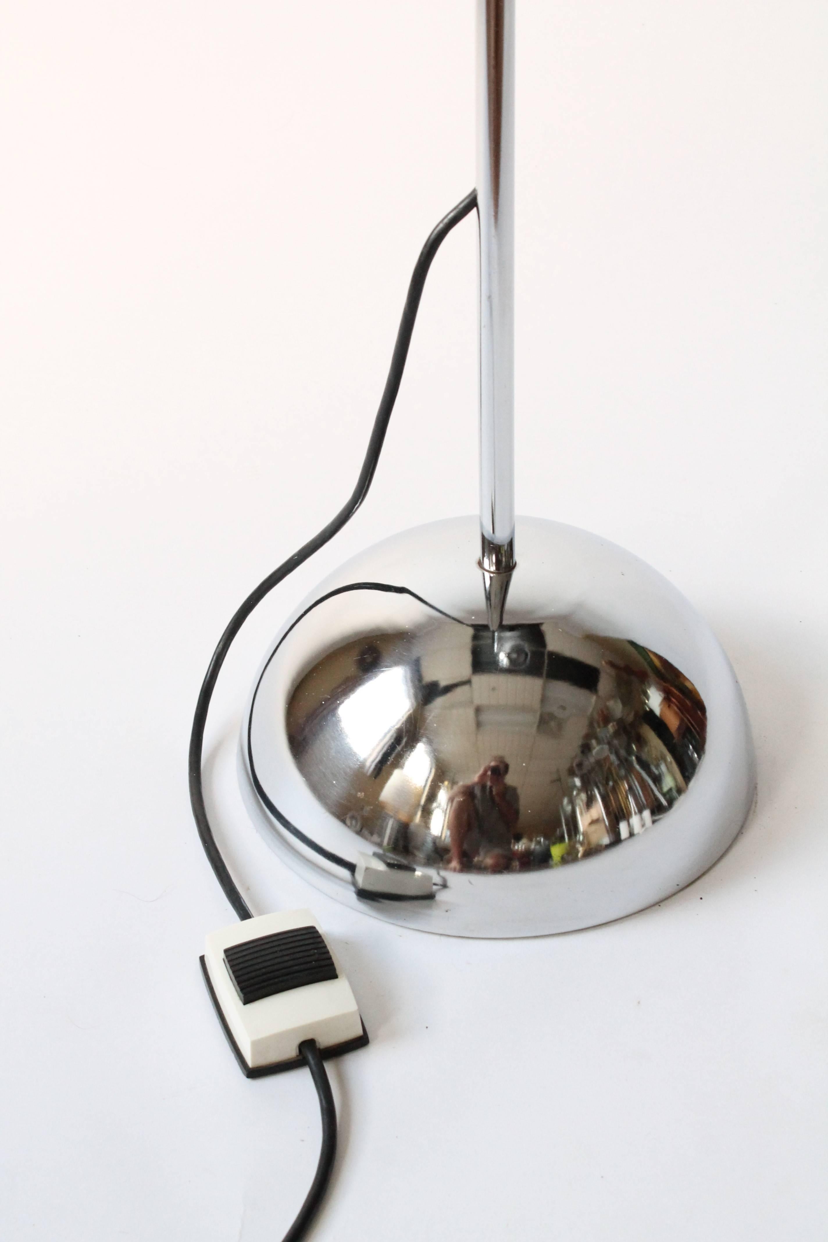 Mid-Century Modern Massive Minimalist Chrome Eyeball Floor Lamp Vintage, 1970s, USA