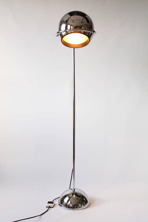 chrome eyeball floor lamp