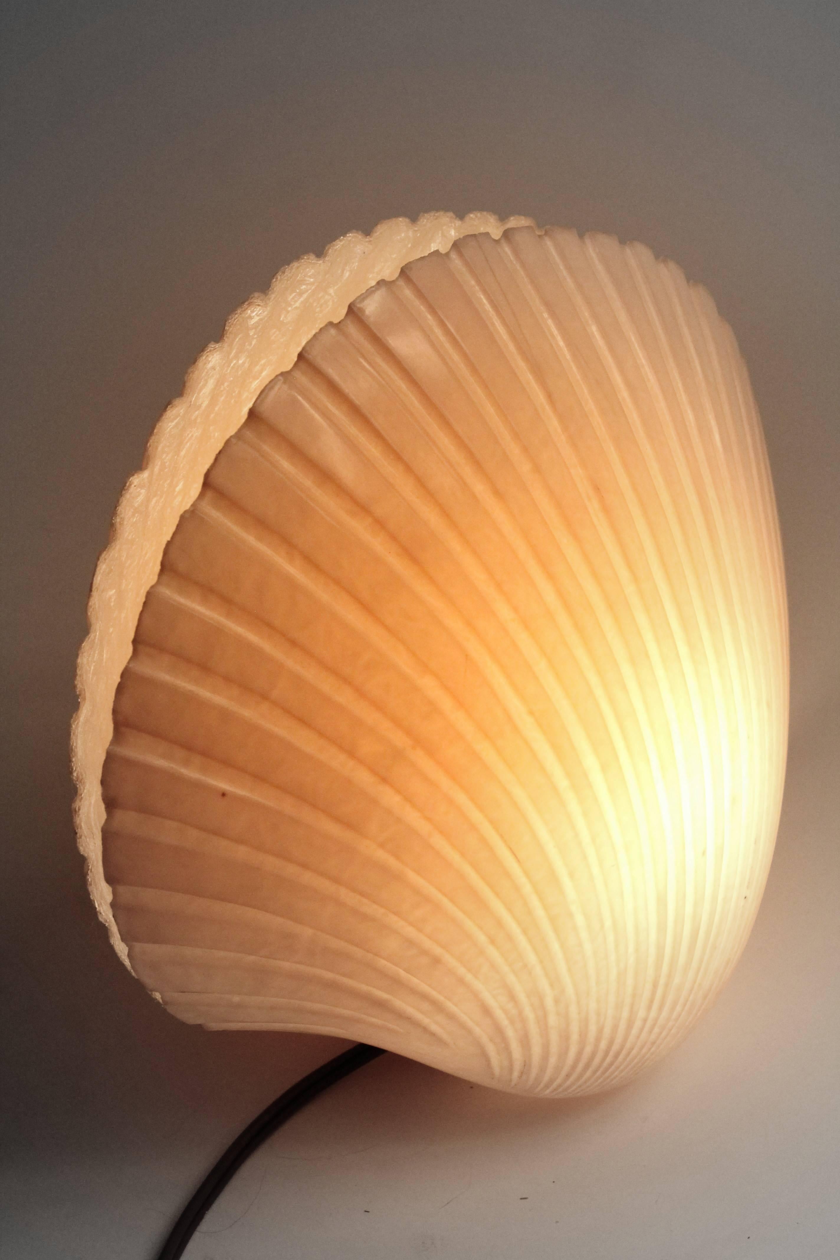 shell lamp vintage